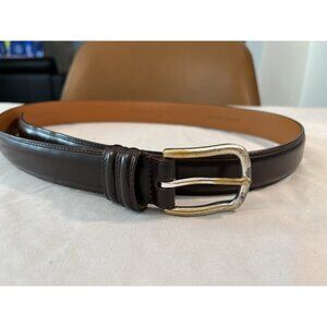 Polo Ralph Lauren Belt Mens 34 Brown Italian Leather Dress Great